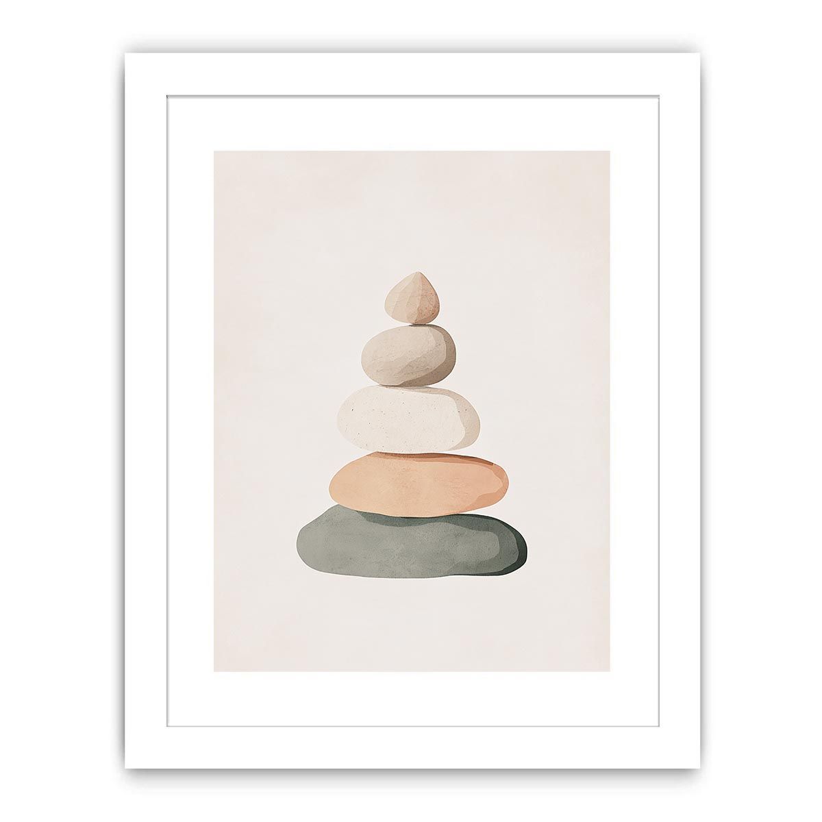 Boho Stones Streched canvas