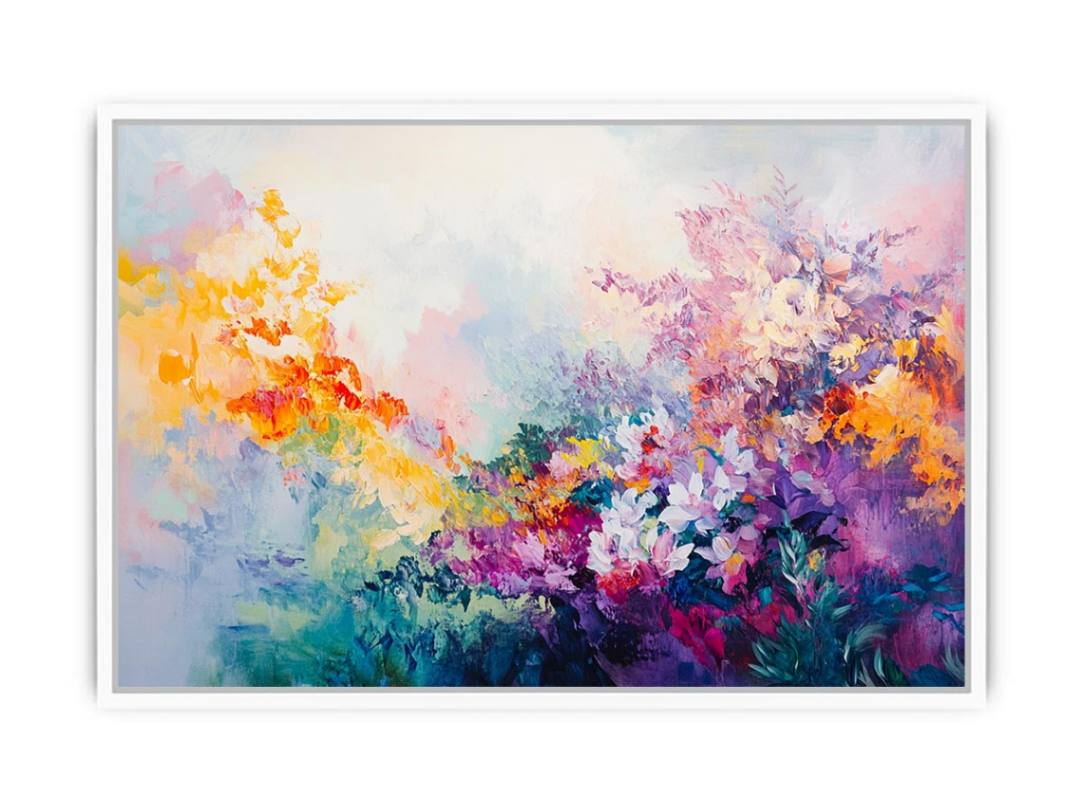 Aurora Of Flowers Framed Print