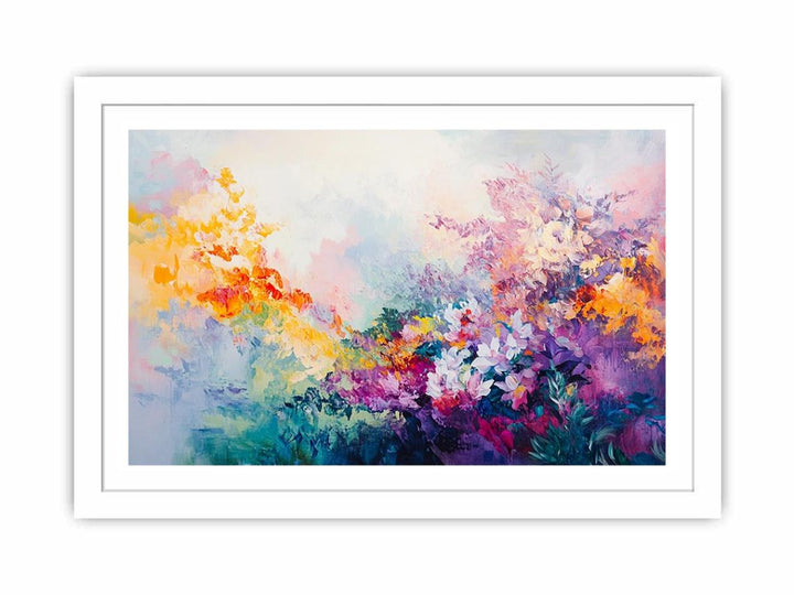 Aurora Of Flowers Streched canvas