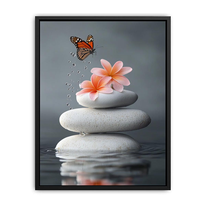 Whispering Wings On Stone  Painting
