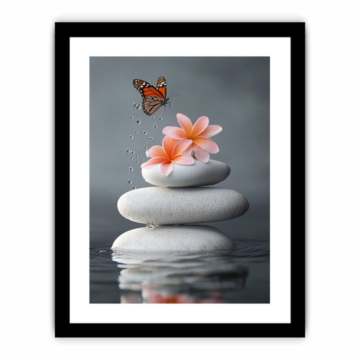 Whispering Wings On Stone  Art Print