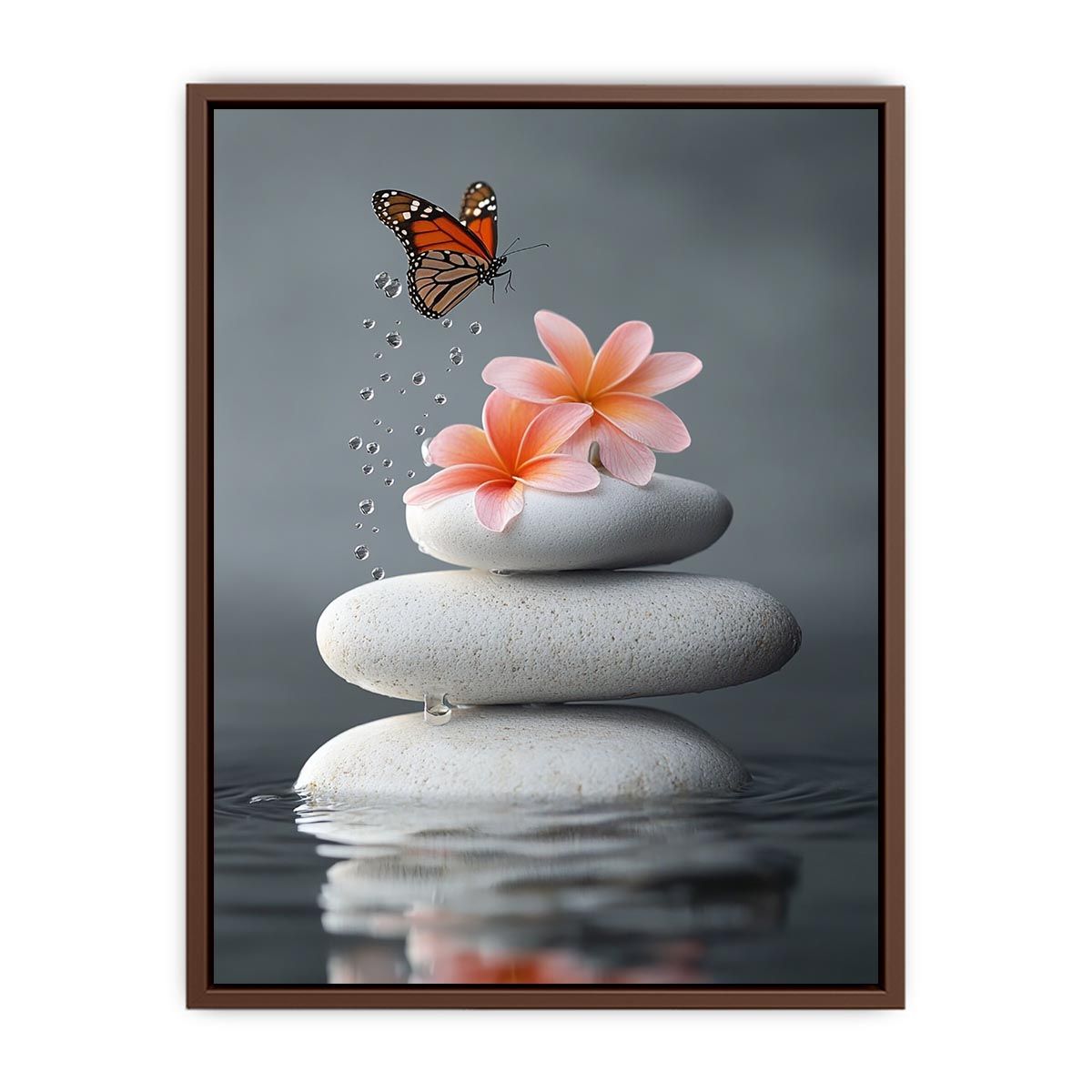Whispering Wings On Stone  Poster