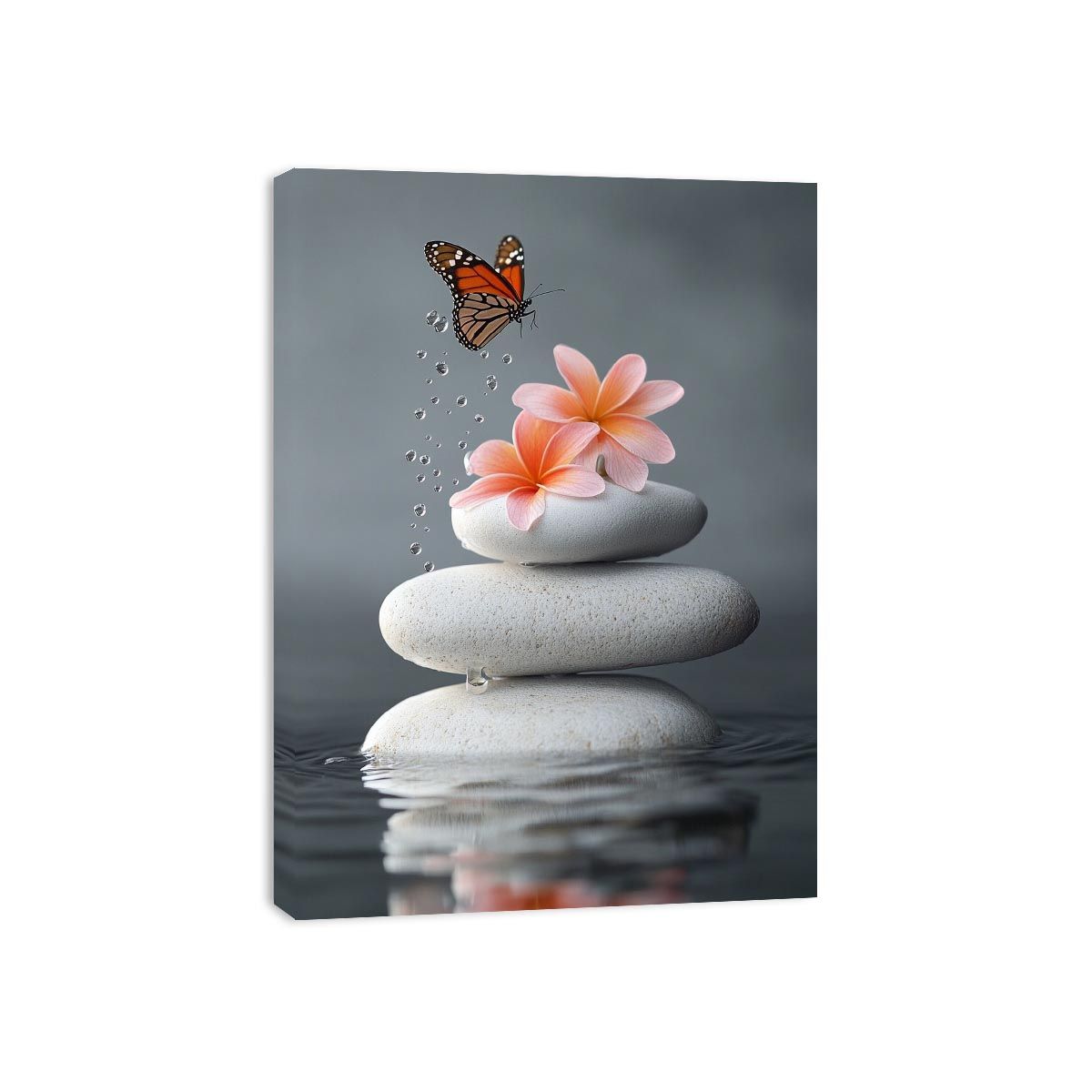 Whispering Wings On Stone Canvas Print
