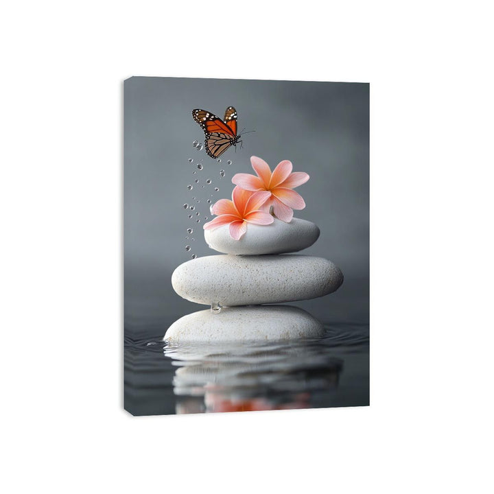 Whispering Wings On Stone Canvas Print