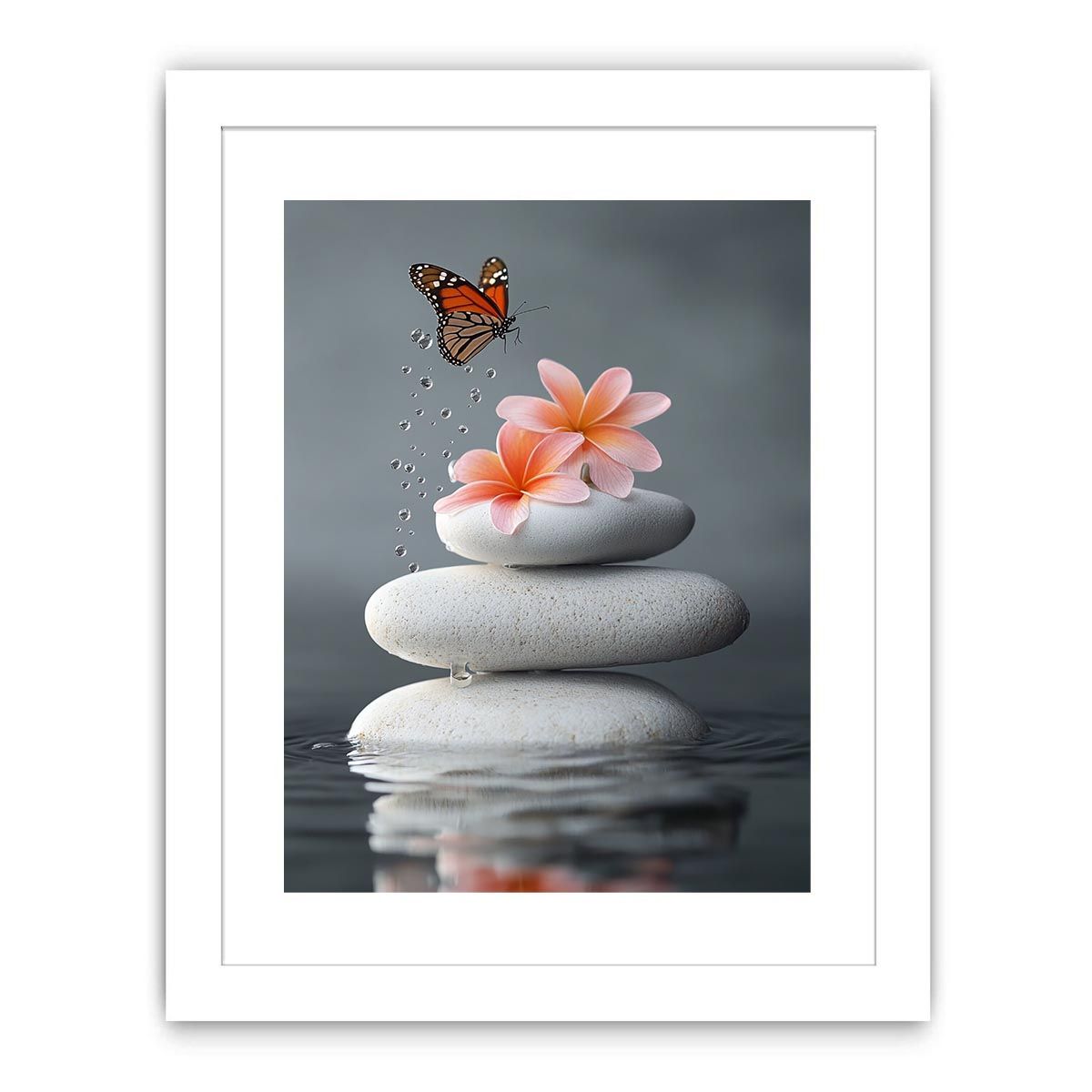 Whispering Wings On Stone Streched canvas