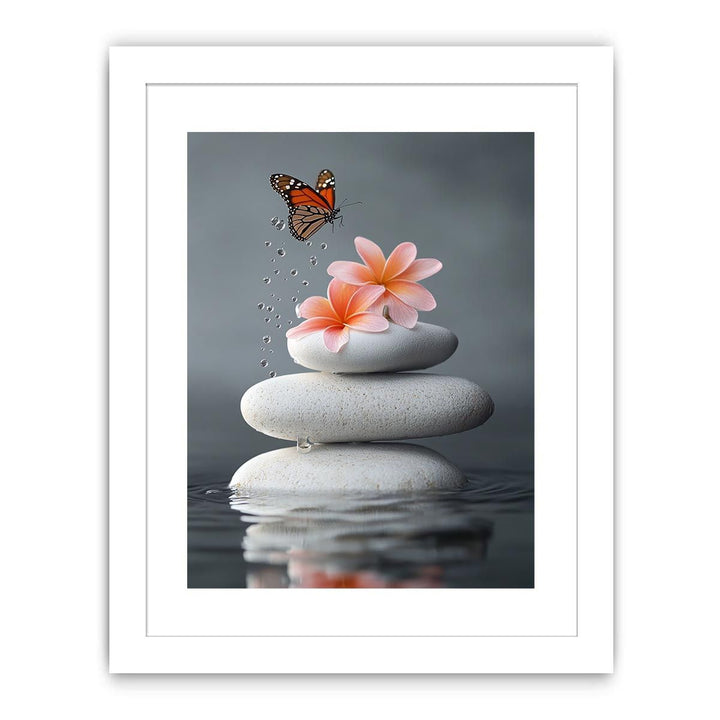 Whispering Wings On Stone Streched canvas