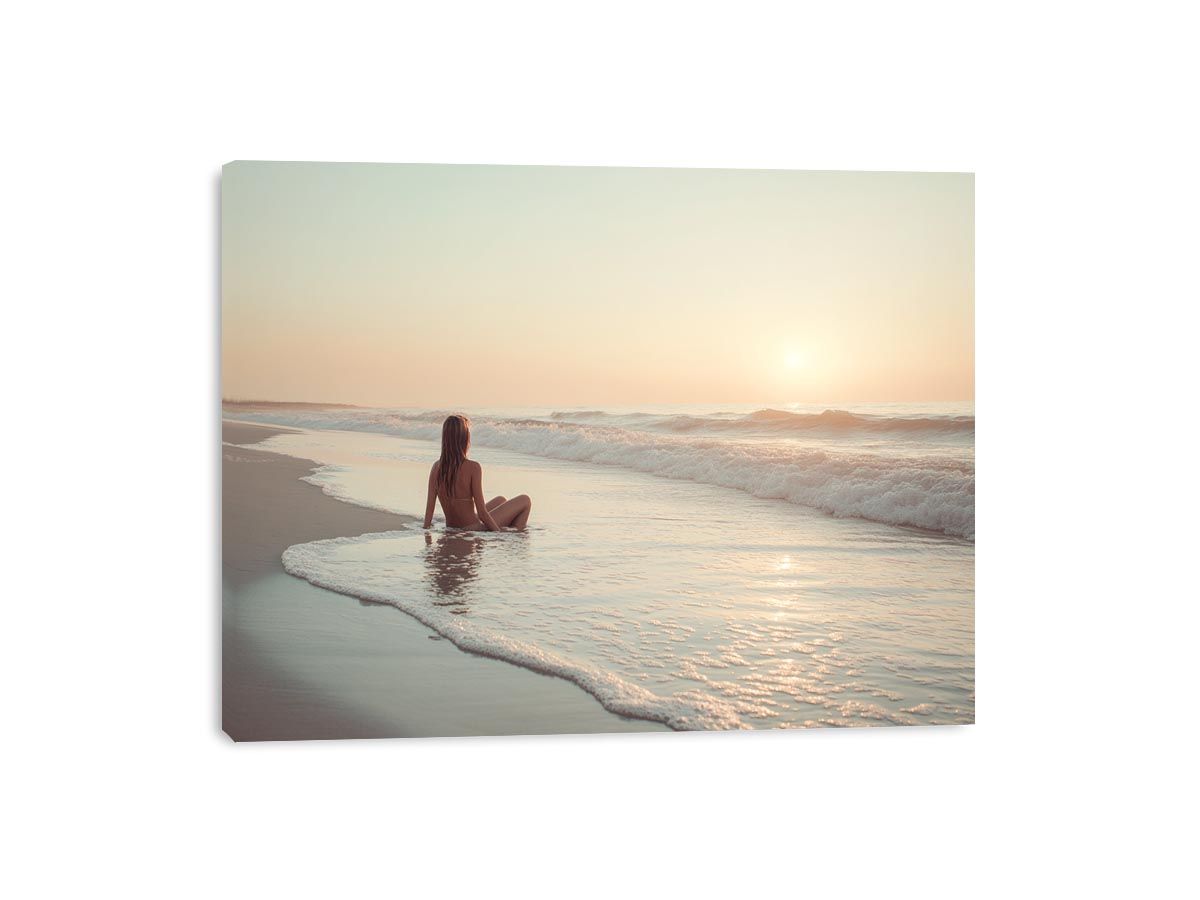 On The Beach Canvas Print