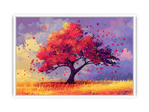 Red Tree Framed Print