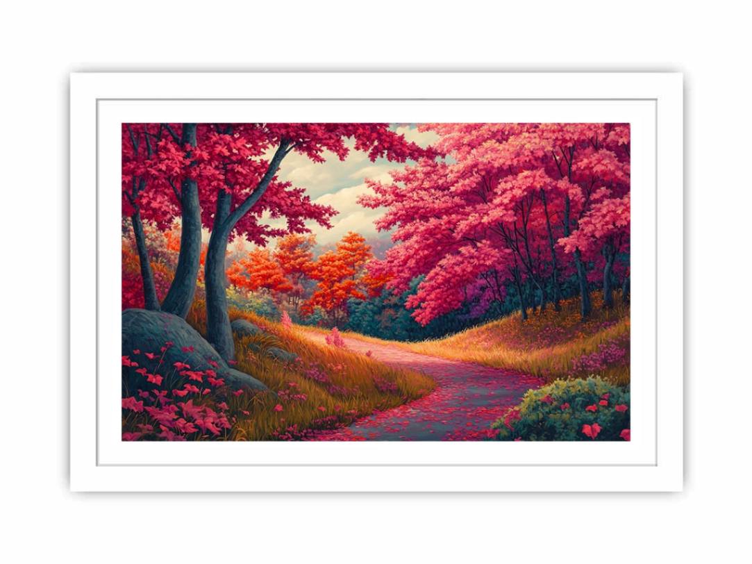 Autumn’s Flame Streched canvas
