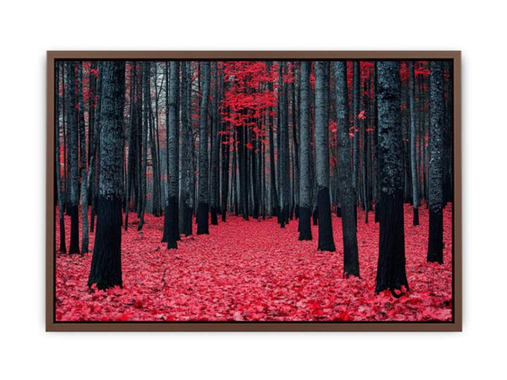 Red Maple Forest  Poster
