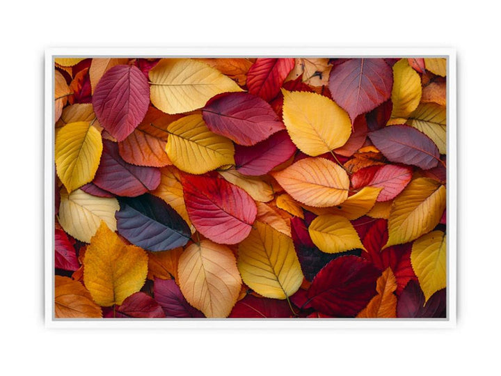 Vibrant Autumn Leaves Framed Print