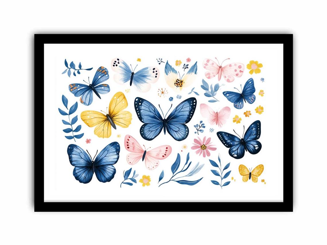 Fluttering Symphony  Art Print