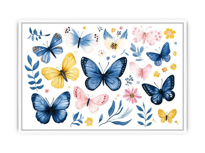 Fluttering Symphony Framed Print
