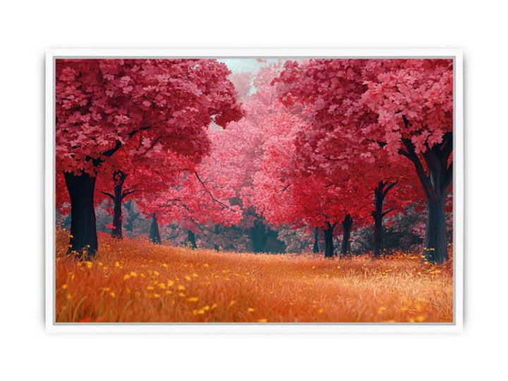 Crimson Crown Of Fall Framed Print