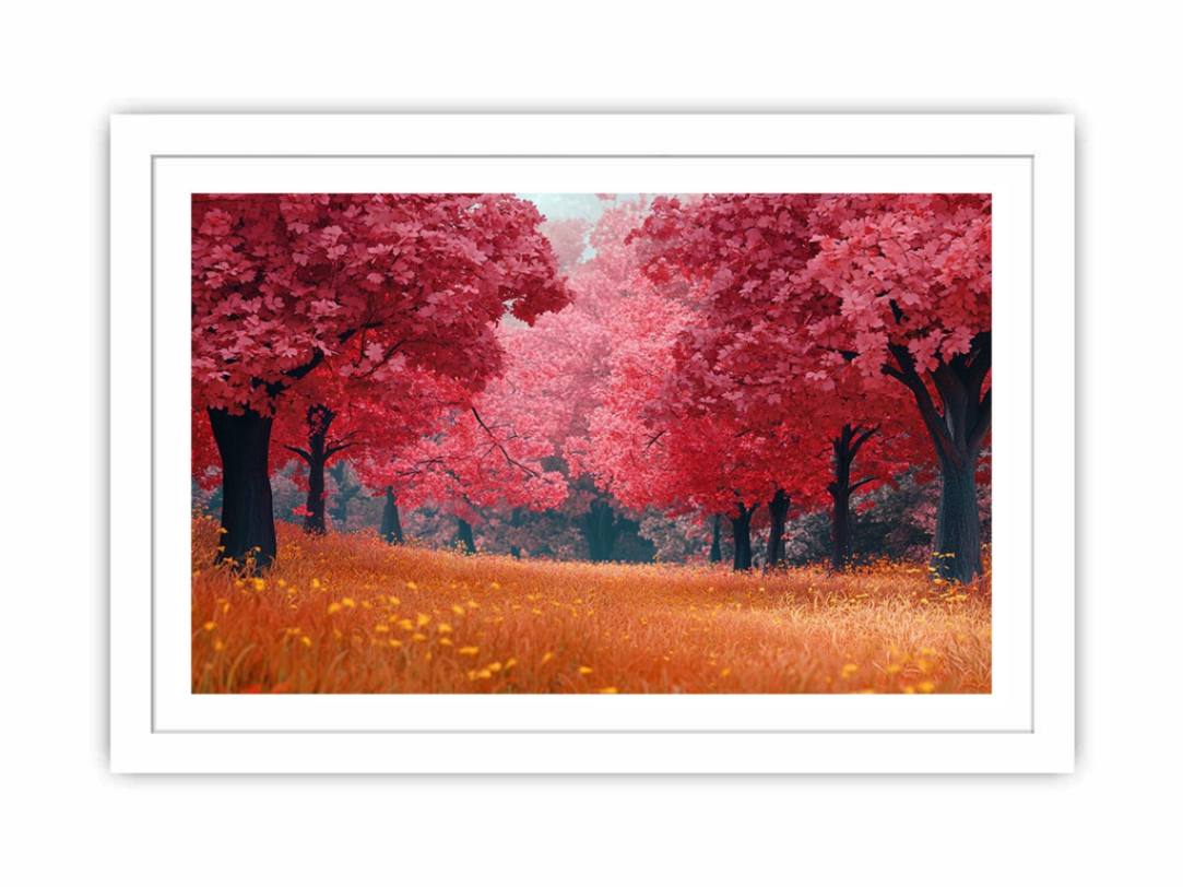 Crimson Crown Of Fall Streched canvas