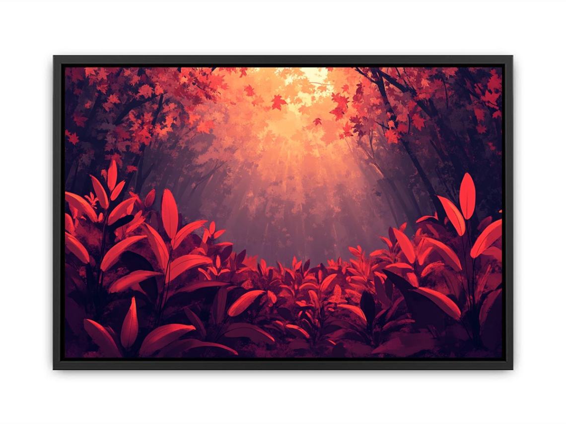 Autumn’s Fiery Sentinel  Painting
