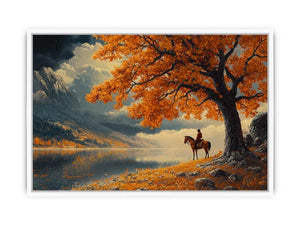 Lone Rider Framed Print