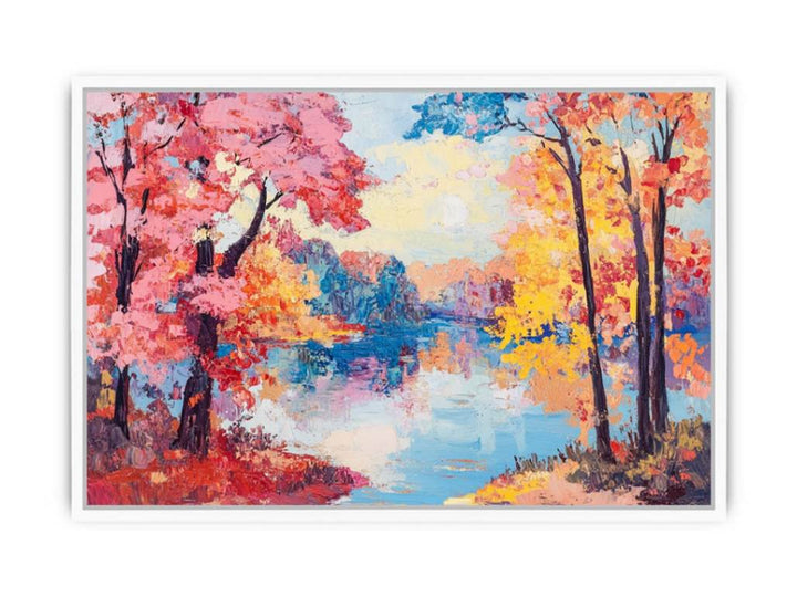 Scarlet Veil Framed Print
