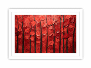 Red Leaves  Streched canvas