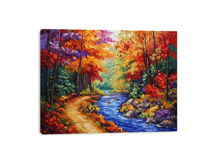 Golden Valley Of Fall Canvas Print