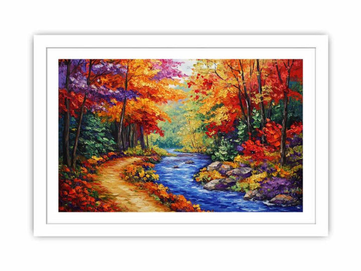 Golden Valley Of Fall Streched canvas