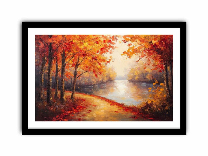 Ember-Kissed Horizon  Art Print