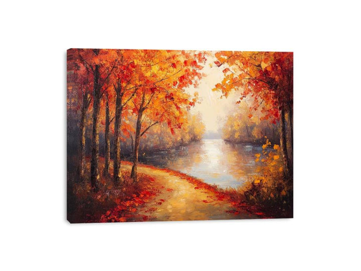 Ember-Kissed Horizon Canvas Print