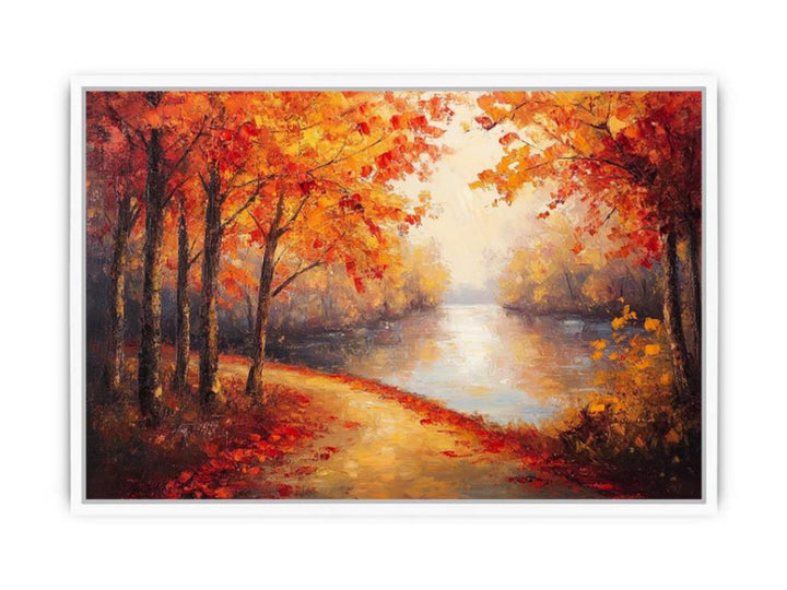 Ember-Kissed Horizon Framed Print