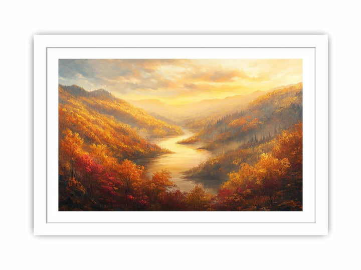Autumn's Embrace Streched canvas
