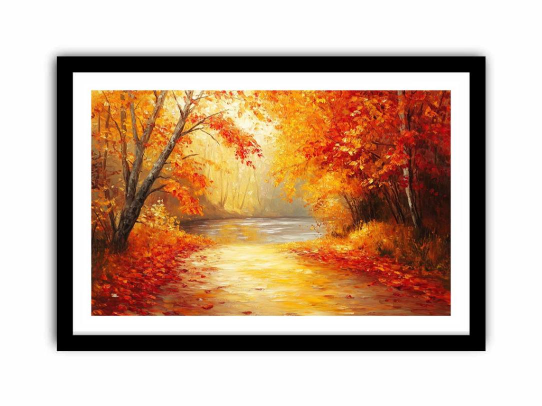 Golden Autumn Symphony  Art Print