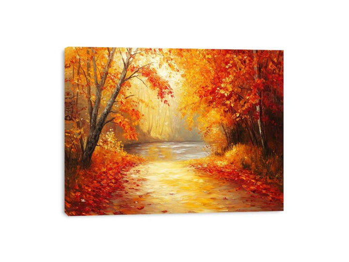 Golden Autumn Symphony Canvas Print