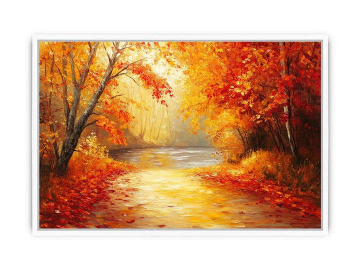 Golden Autumn Symphony Framed Print