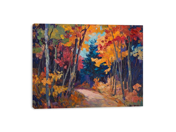 Crimson Autumn Dreams Canvas Print
