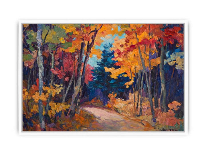 Crimson Autumn Dreams Framed Print
