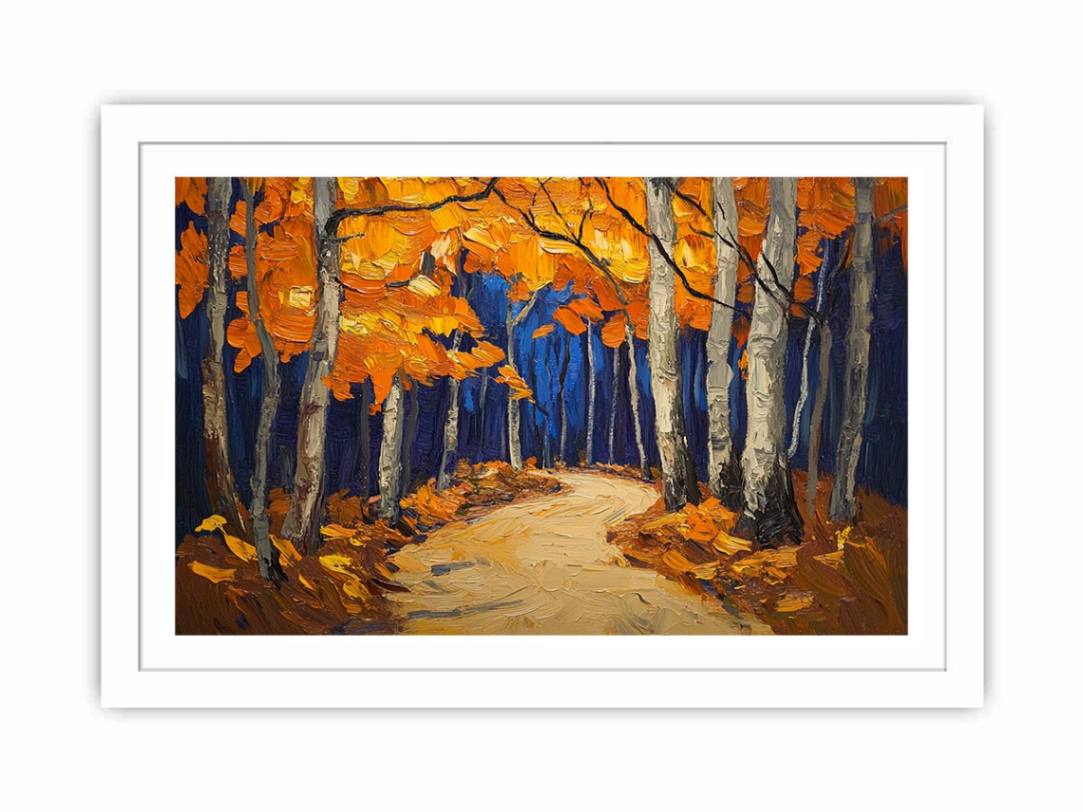 Autumn’s Painted Horizon Streched canvas