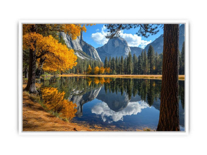 Fiery Autumn Waltz Framed Print
