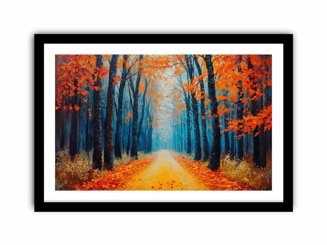 Scarlet Pathway  Art Print