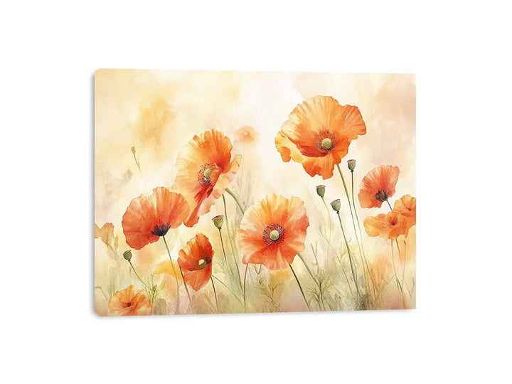 Orange Poppies  Canvas Print