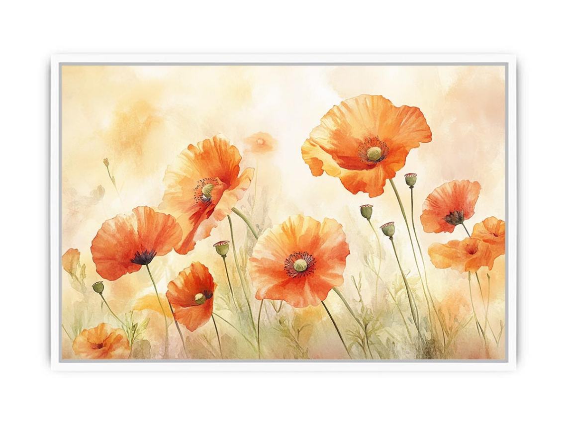 Orange Poppies  Framed Print