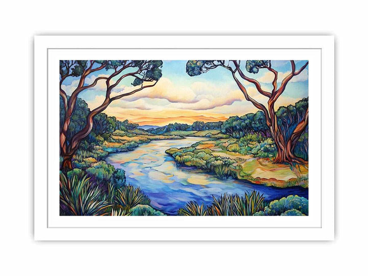 Barwon River Streched canvas