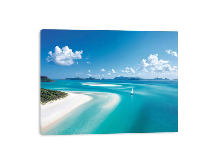 Whitsunday Sandy Beach Canvas Print