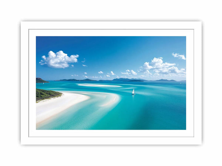 Whitsunday Sandy Beach Streched canvas