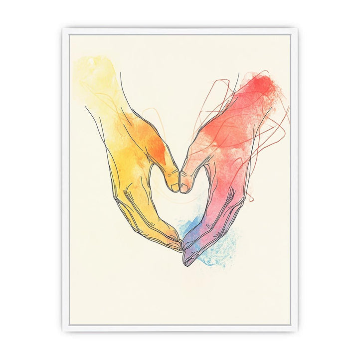 Gravity Of Touch Framed Print