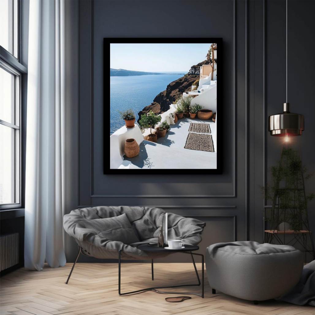 Terrace In Santorini 
