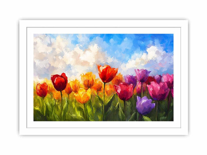 Vibrant Field  Streched canvas