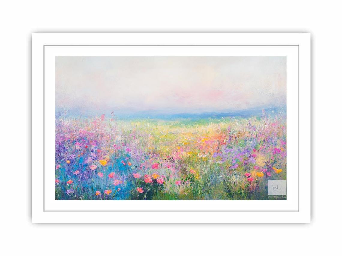 Vibrant Tulips Streched canvas