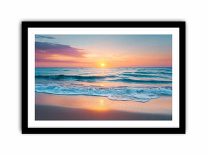Sunlit Waves  Art Print