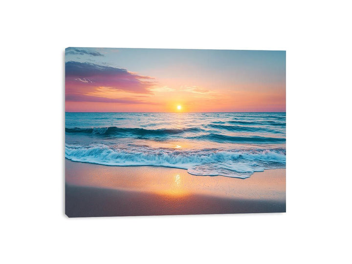 Sunlit Waves Canvas Print