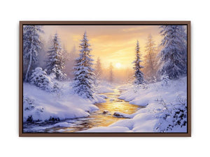 Landscape In Winter  Poster