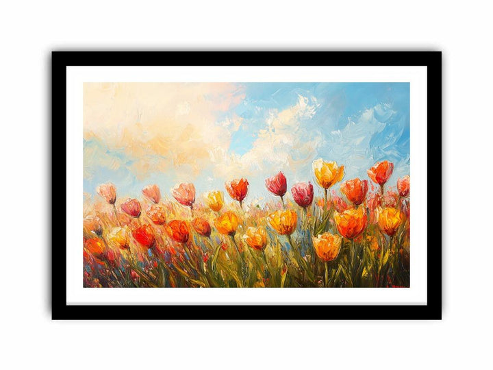 Floral Tulips  Art Print